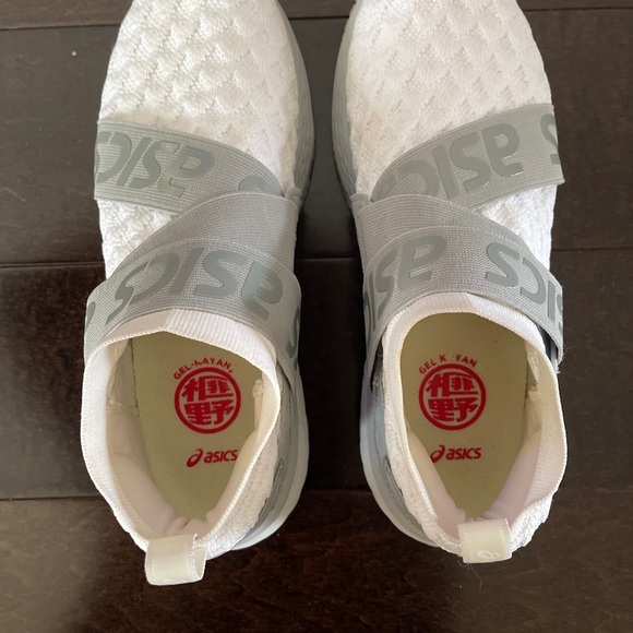 Asics woman's kayano 25 OBI running shoes white grey size 8 US - Picture 9 of 9